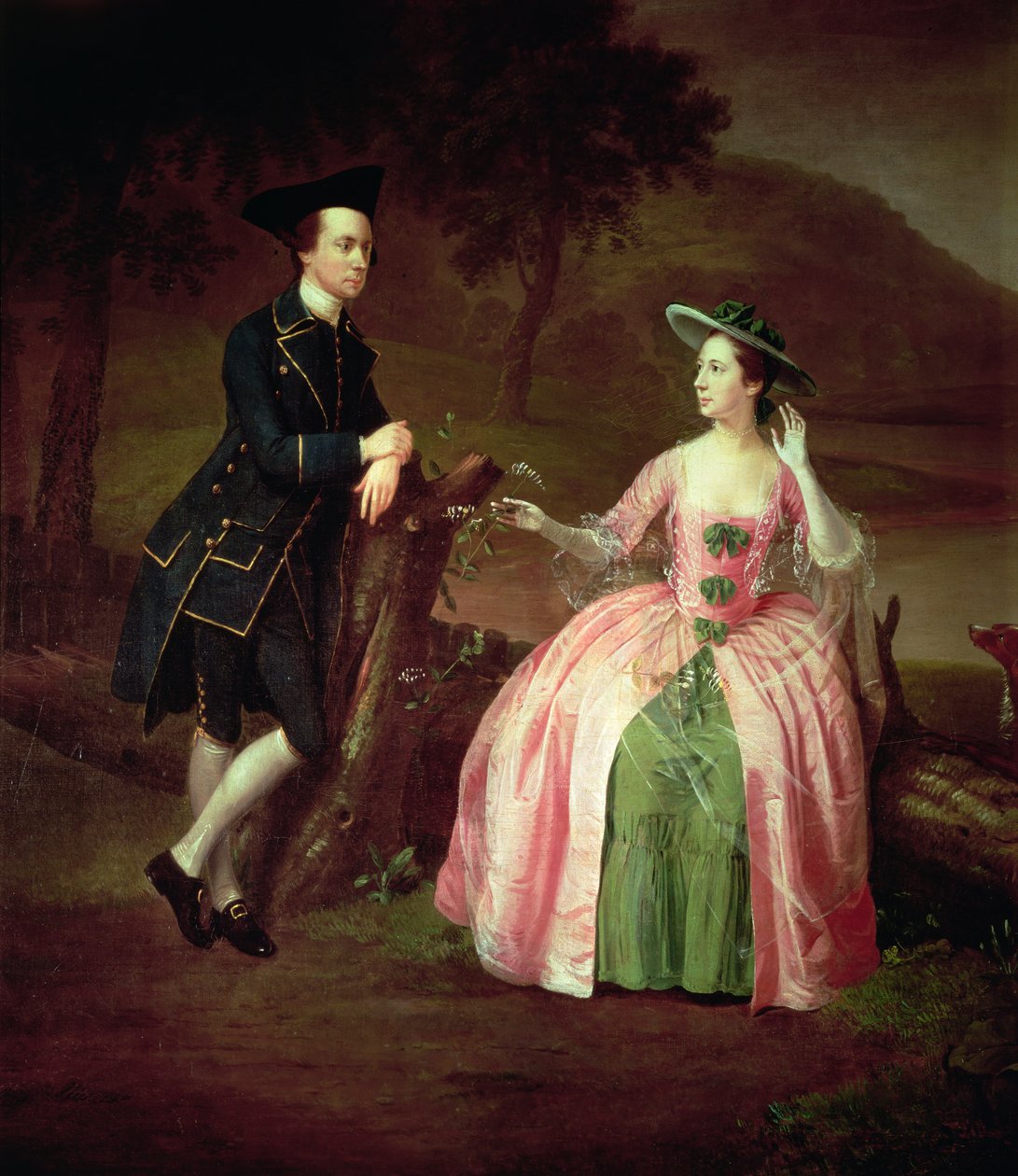 Sir George a lady Stricklandová od Arthur Devis