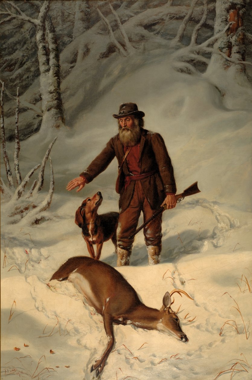 Kapitán Parker, Stále loví ve sněhu, 1881 od Arthur Fitzwilliam Tait