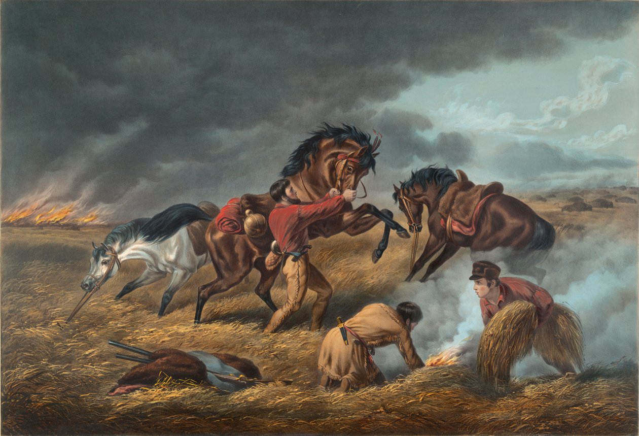 Life on the Prairie: The Trappers defence, od Arthur Fitzwilliam Tait