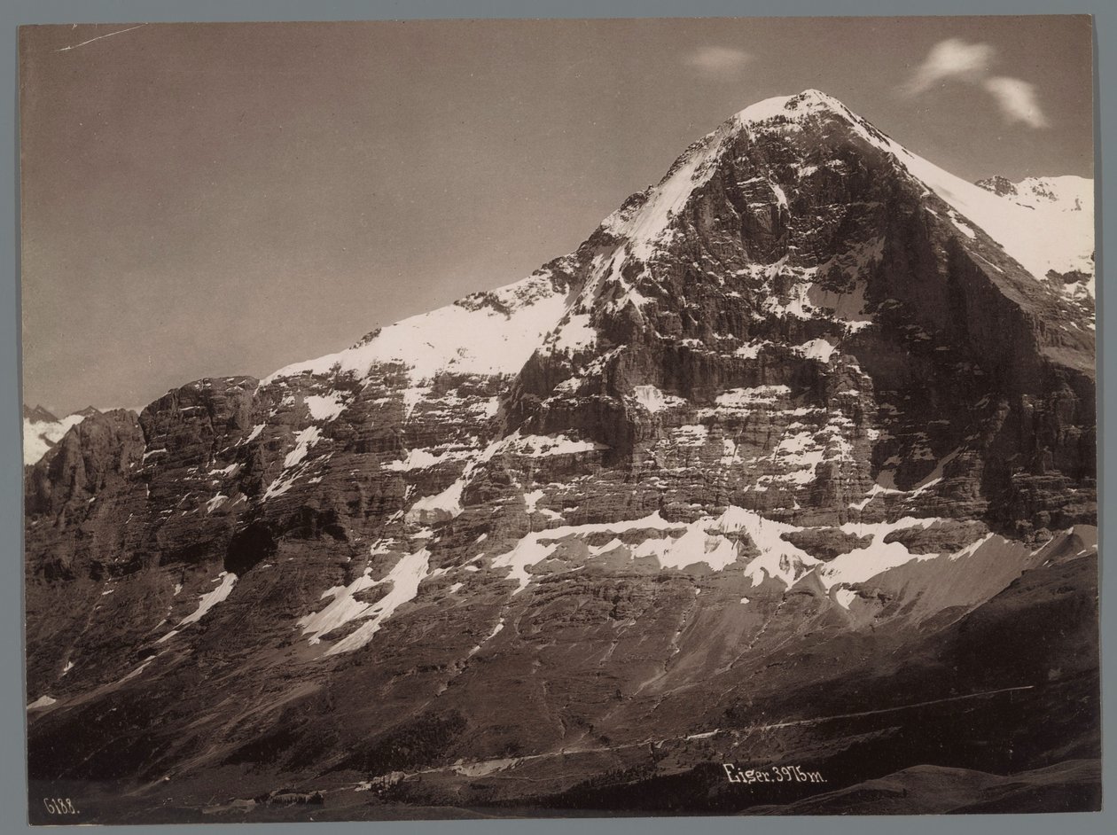 Pohled na Eiger v Bernských Alpách Panorama of the Jungfraukette (název série) od Arthur Gabler