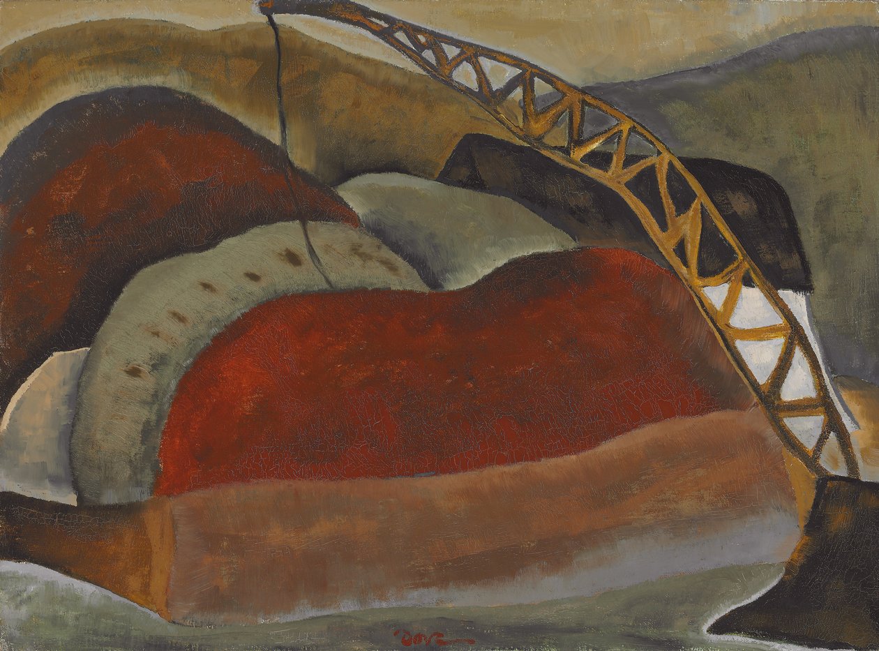 Cinder Barge a Derrick od Arthur Garfield Dove