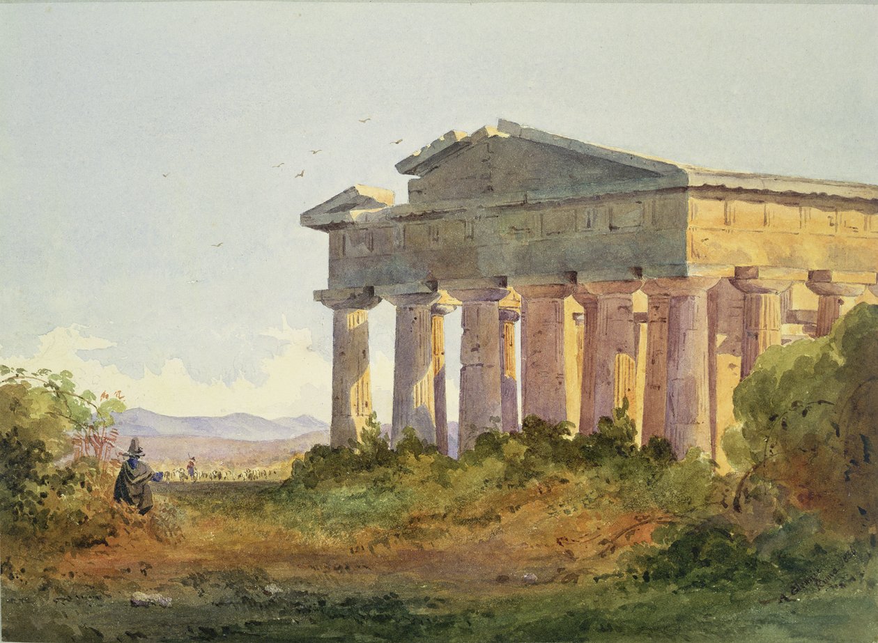 Krajina v Paestum od Arthur Glennie