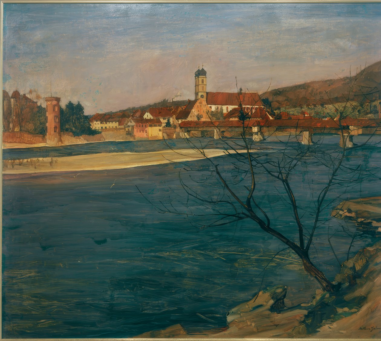 Rýn u Säckingenu od Arthur Grimm