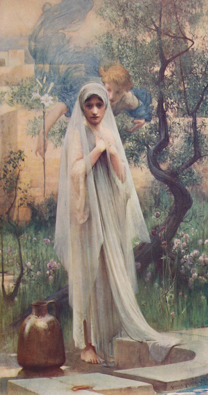 Zvěstování, 1892, c1900 od Arthur Hacker