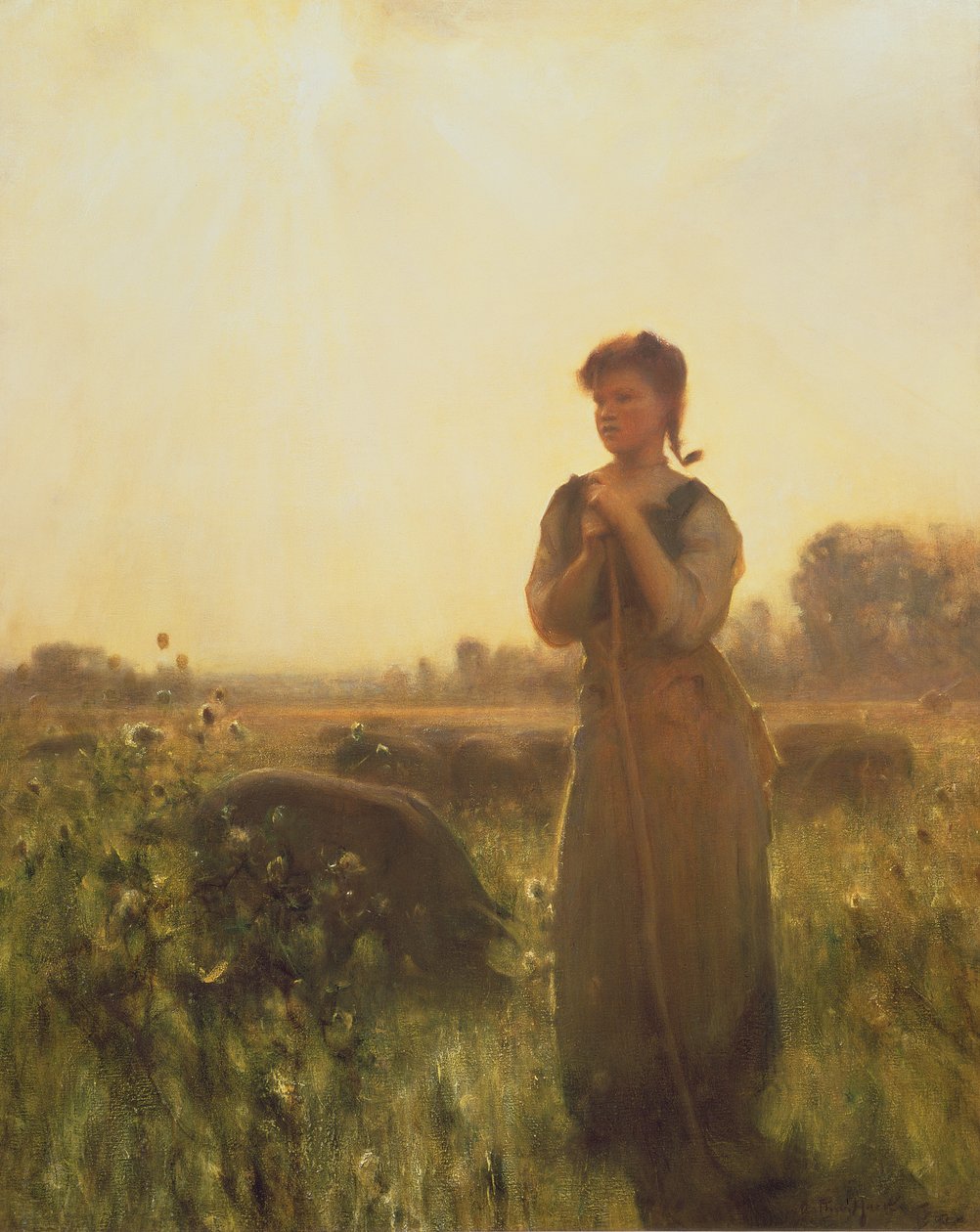 Dívka z farmy od Arthur Hacker