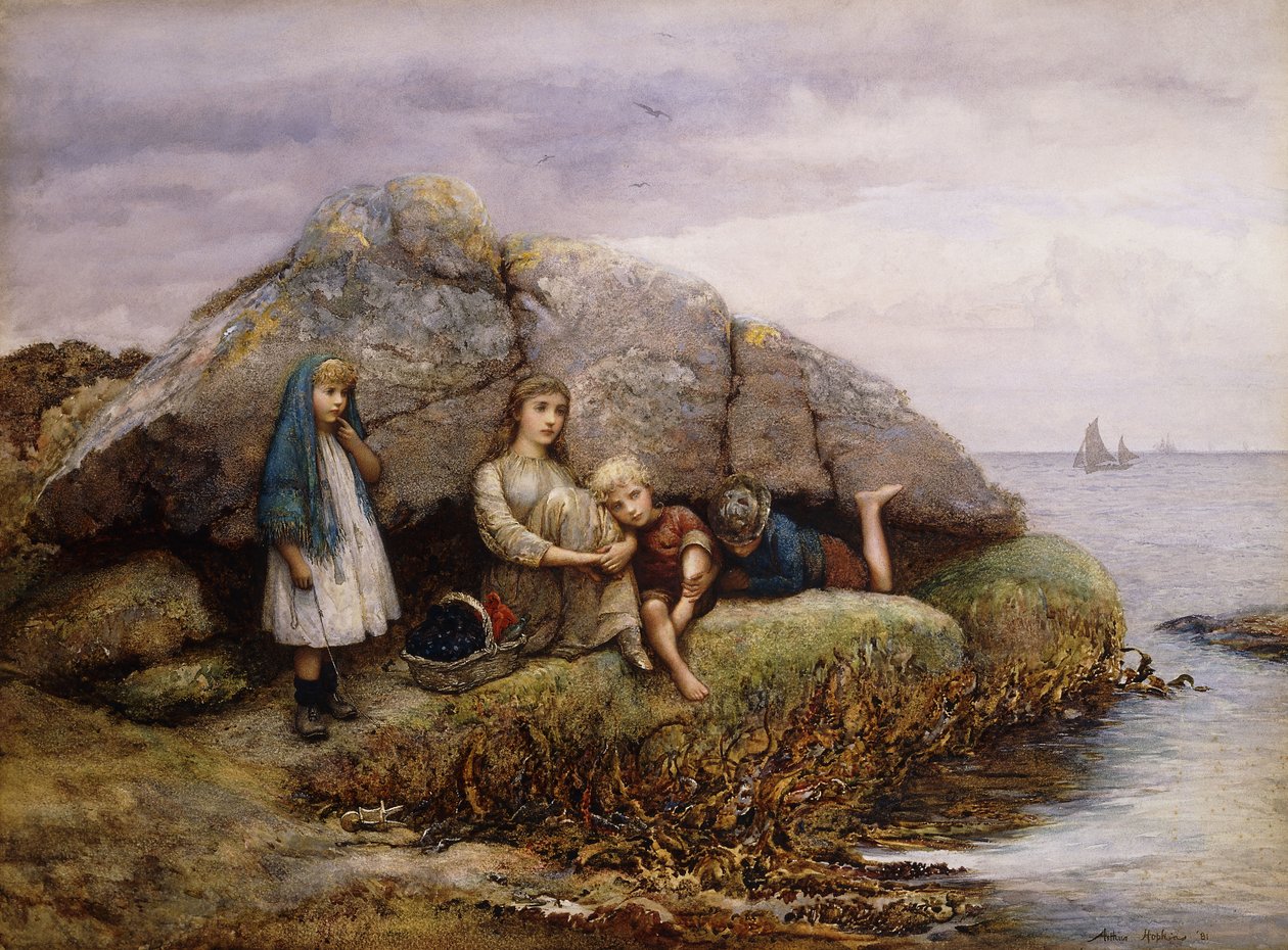 Unavený čekáním, 1881 od Arthur Hopkins