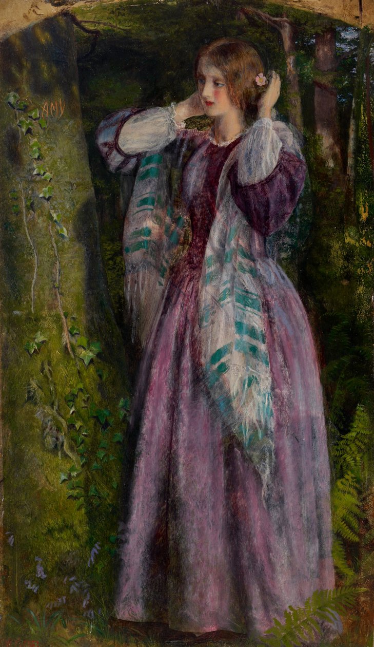 Amy, studie pro "The Long Engagement", 1859 od Arthur Hughes