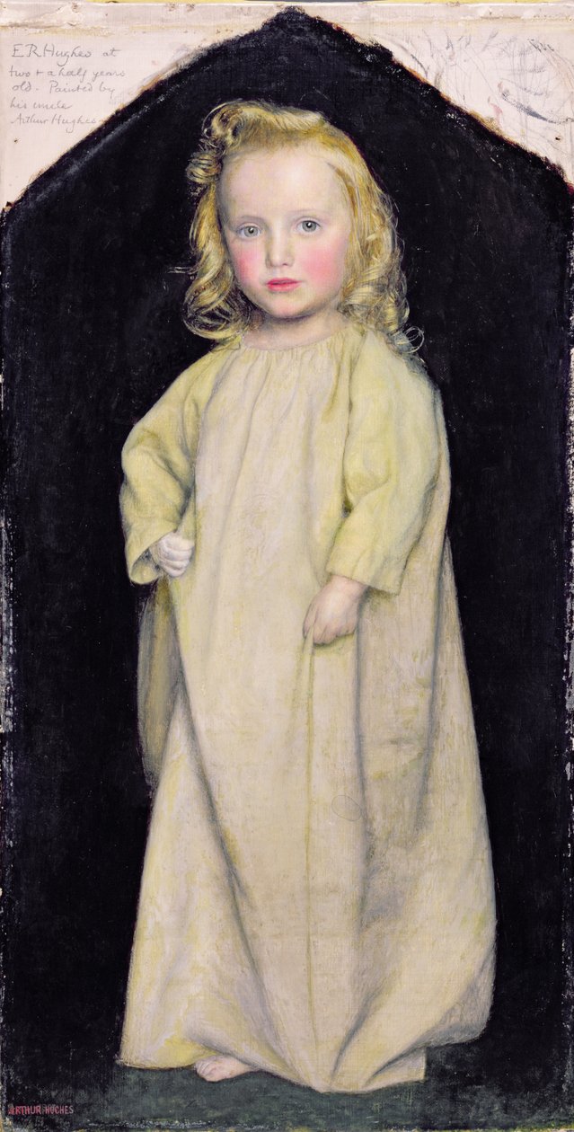 Edward Robert Hughes jako dítě, kolem 1853-4 od Arthur Hughes
