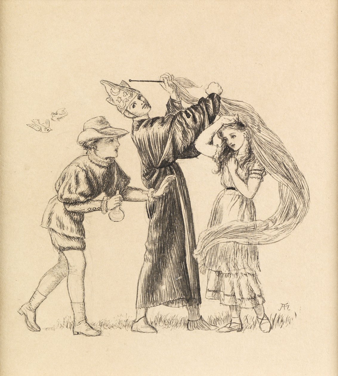 Hezký je jako hezký dělá, 1871 od Arthur Hughes