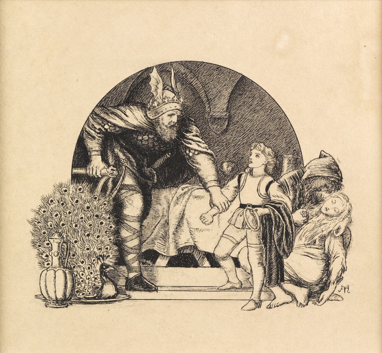 Rytířství, 1871 od Arthur Hughes