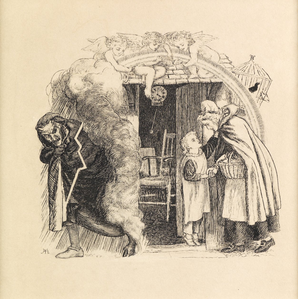 Malý strážce, 1871 od Arthur Hughes