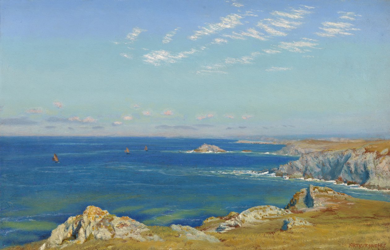 Newquay Headland, Cornwall od Arthur Hughes