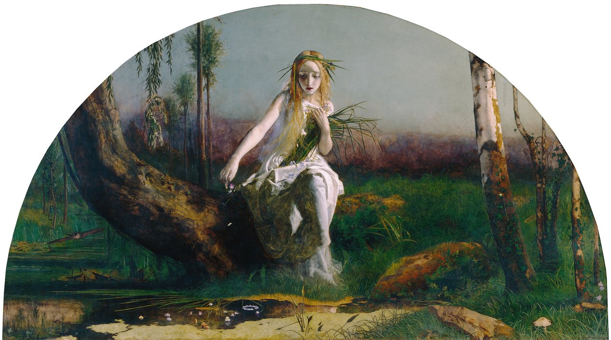 Ofélie od Arthur Hughes