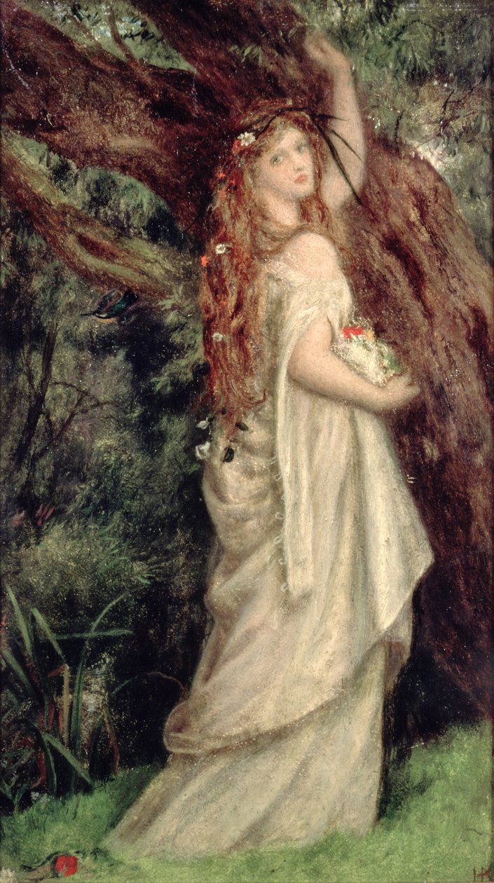 Ofélie od Arthur Hughes