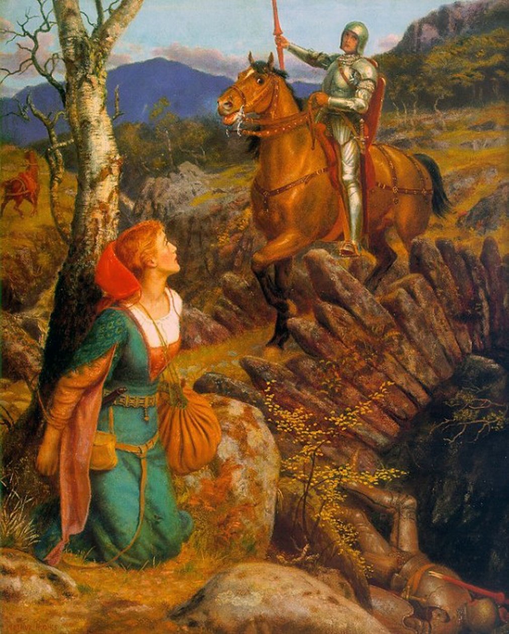 Svržení rezavého rytíře, c.1894-1908 od Arthur Hughes