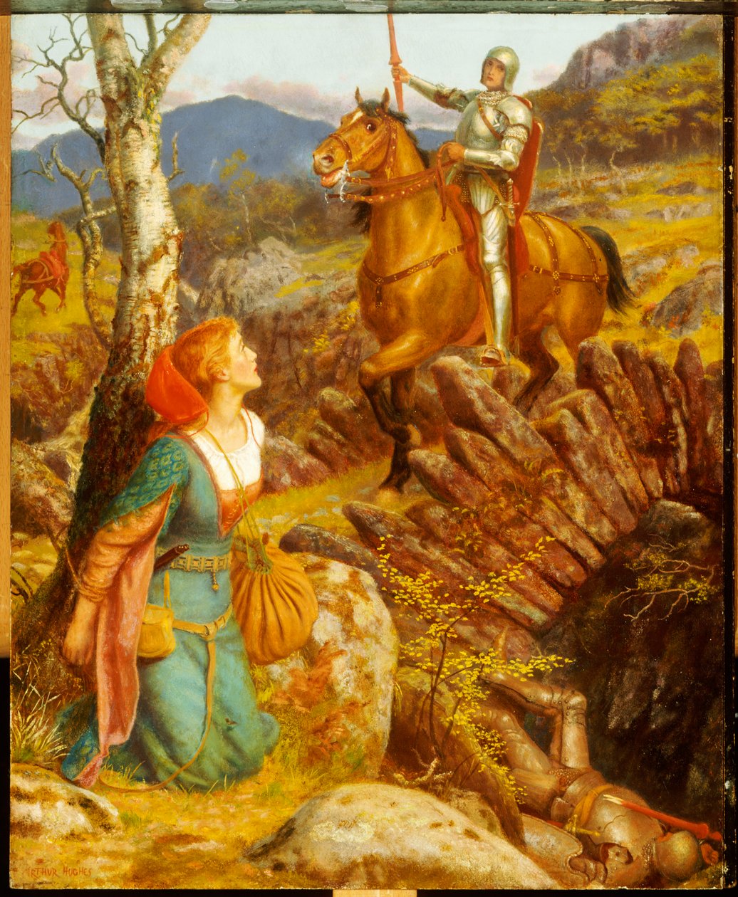 Svržení rezavé noci od Arthur Hughes