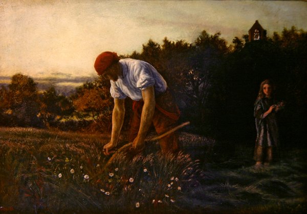 The Reaper in the Flowers (olej na plátně) od Arthur Hughes