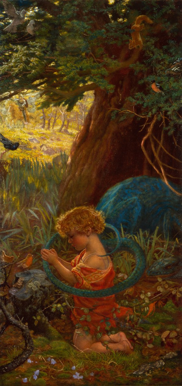Záchrana (olej na plátně) od Arthur Hughes