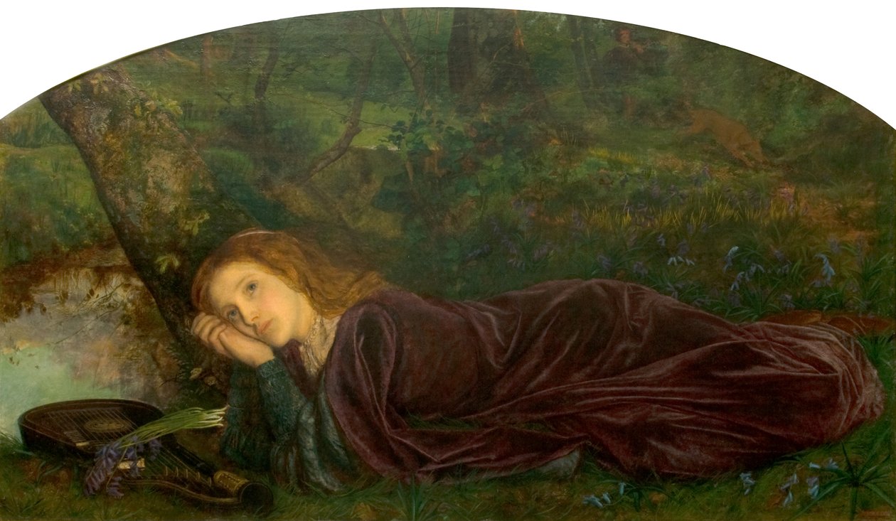 Trhlina uvnitř loutny, 1861-62 od Arthur Hughes