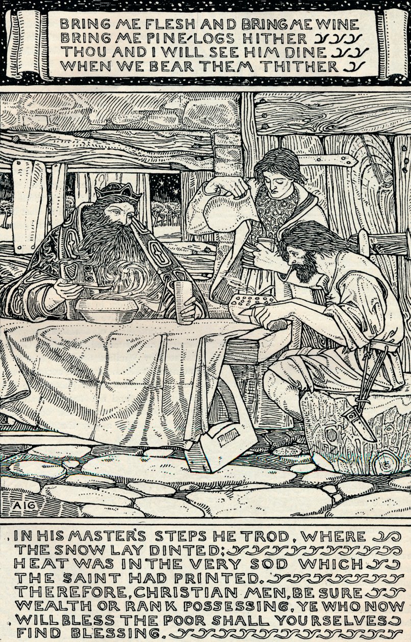 Dobrý král Václav, 1895 od Arthur Joseph Gaskin