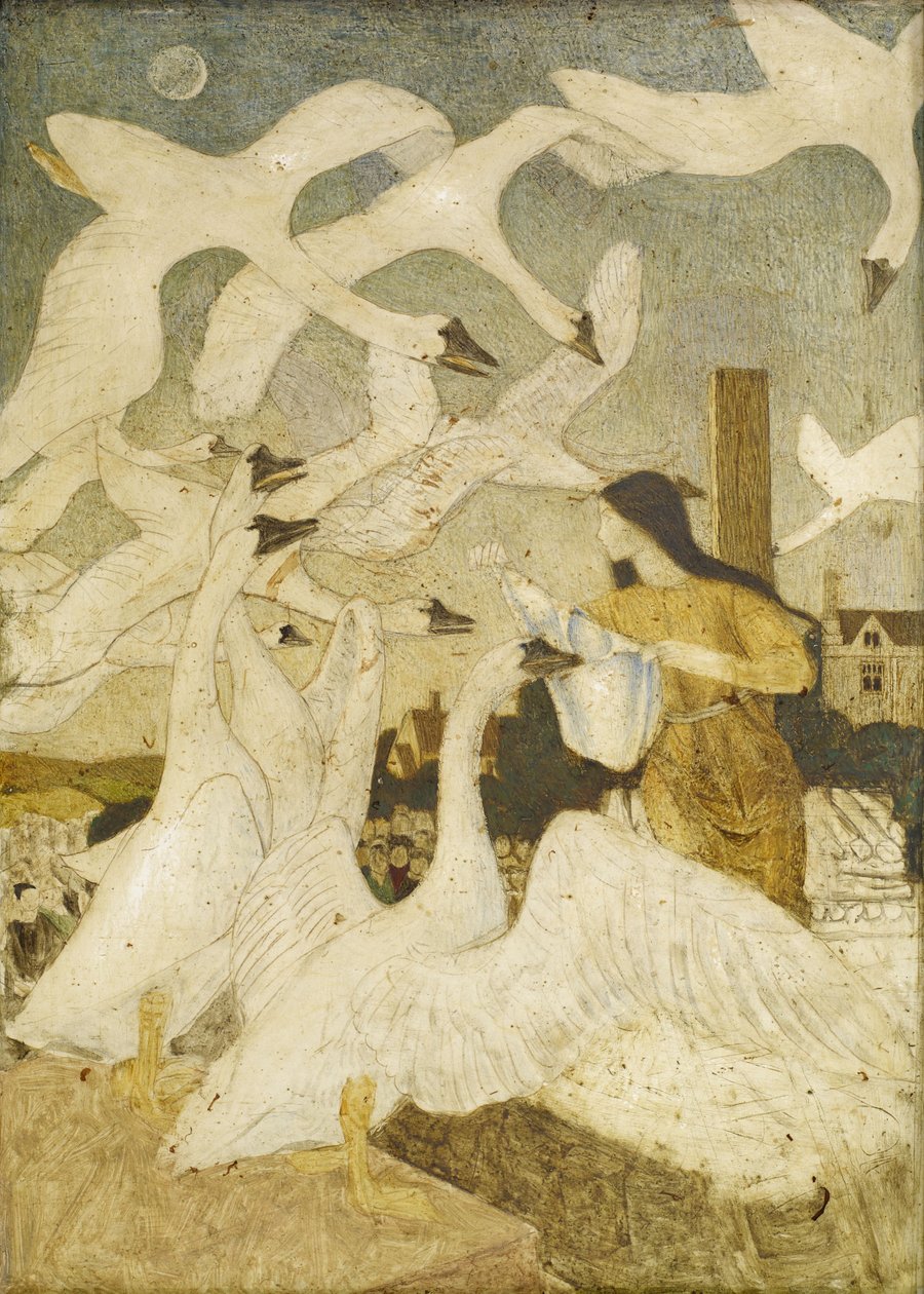 Divoké labutě (Dvanáct bratrů se proměnilo v labutě) od Arthur Joseph Gaskin