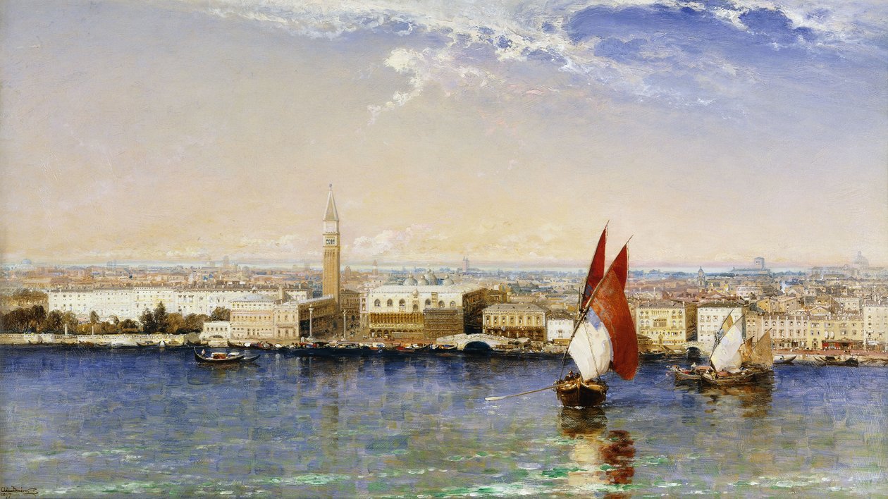 Bacino, Benátky, 1897 od Arthur Joseph Meadows