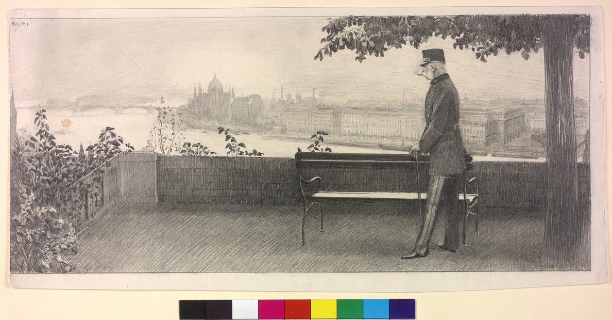 Rakouský císař František Josef I. od Arthur Lajos Halmi