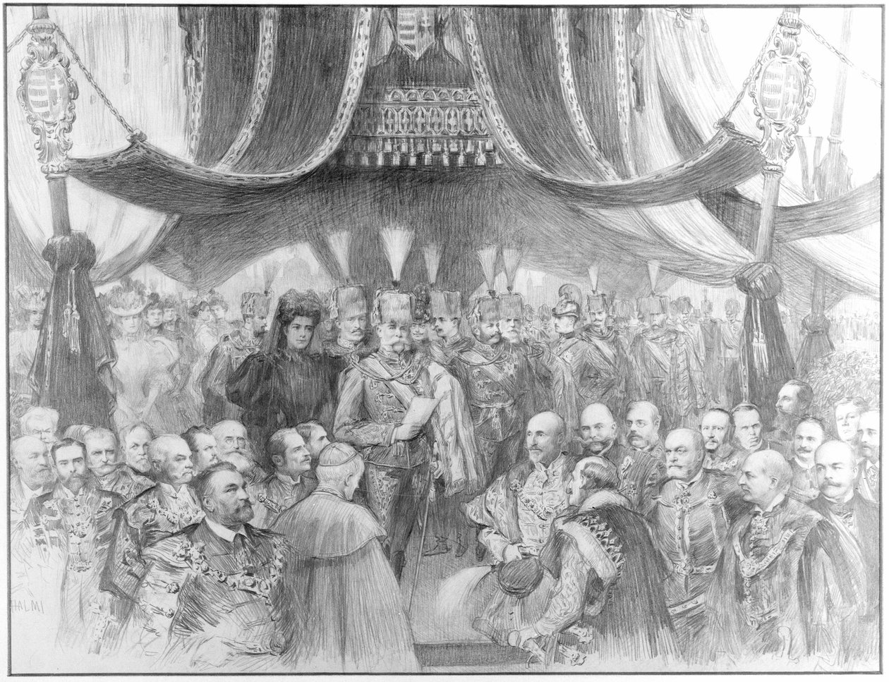 Výstava Milénium v Budapešti od Arthur Lajos Halmi