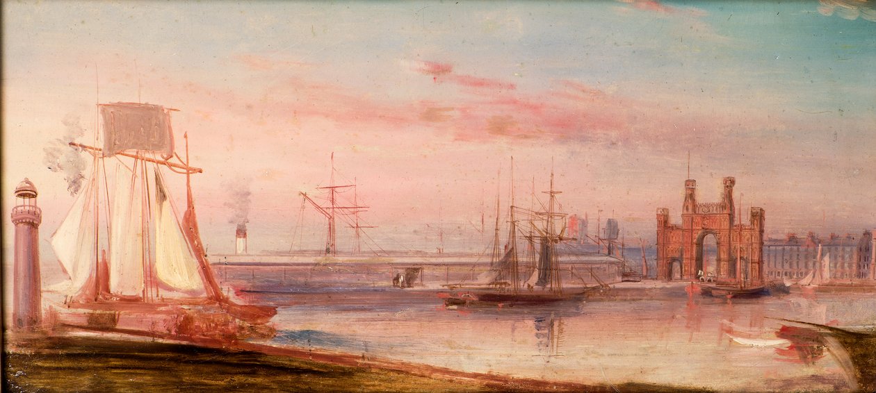 Earl Grey Dock, s lodí 