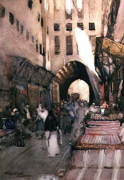 Turecký bazar od Arthur Melville