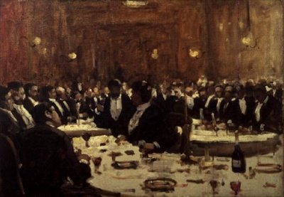 Společnost na večeři od Arthur Melville