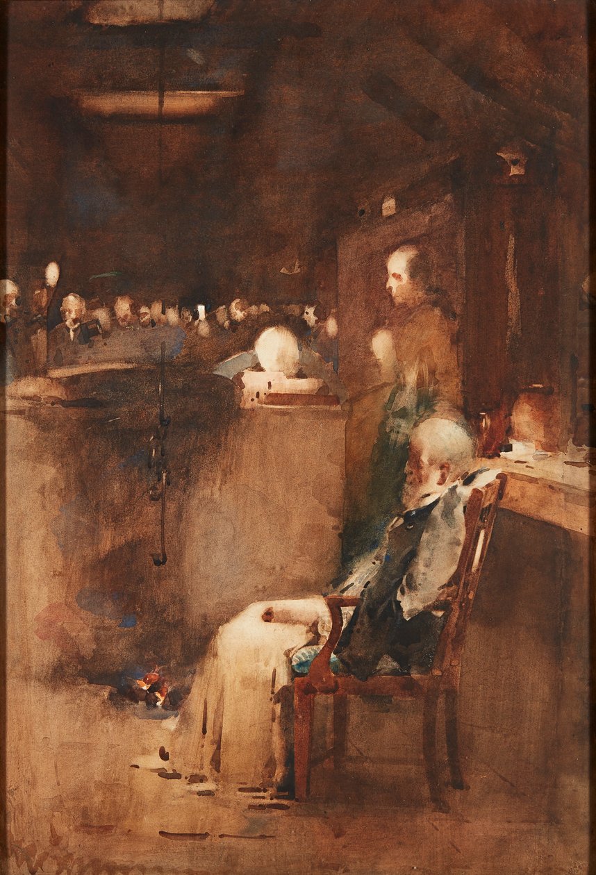 Study For the Old Covenanter (akvarel) od Arthur Melville