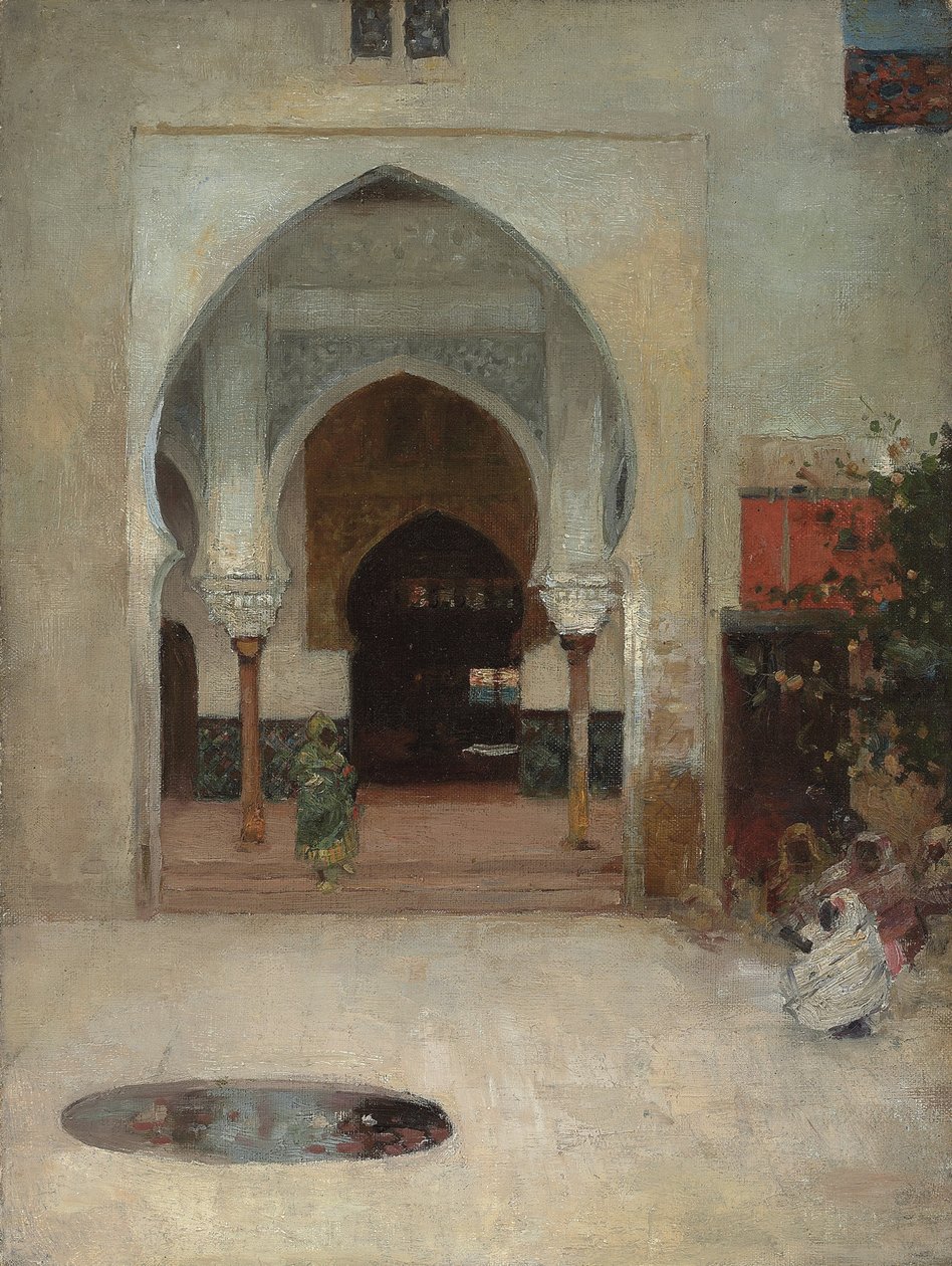 Studie na "U dveří Seraglio", c. 1890 od Arthur Melville