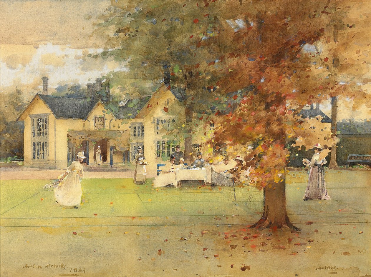 The Lawn Tennis Party v Marcus, 1889 od Arthur Melville