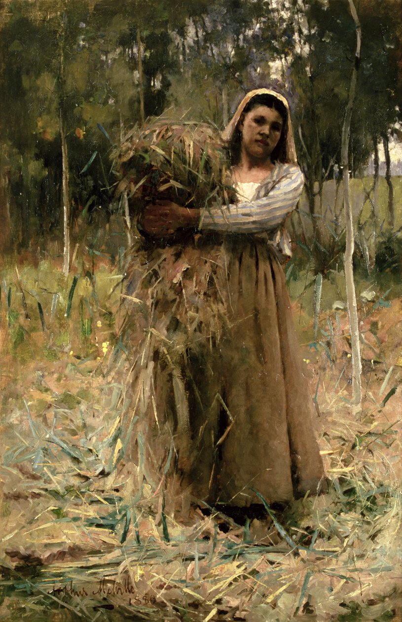 Rolnická dívka (The Fagot Collector) 1880 od Arthur Melville