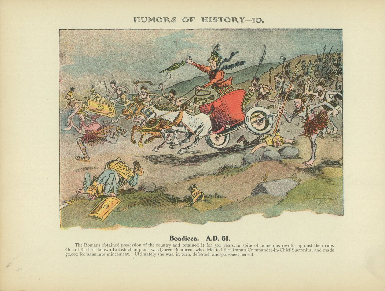 Boadicea. 61 n. l. (barevná litografie) od Arthur Moreland