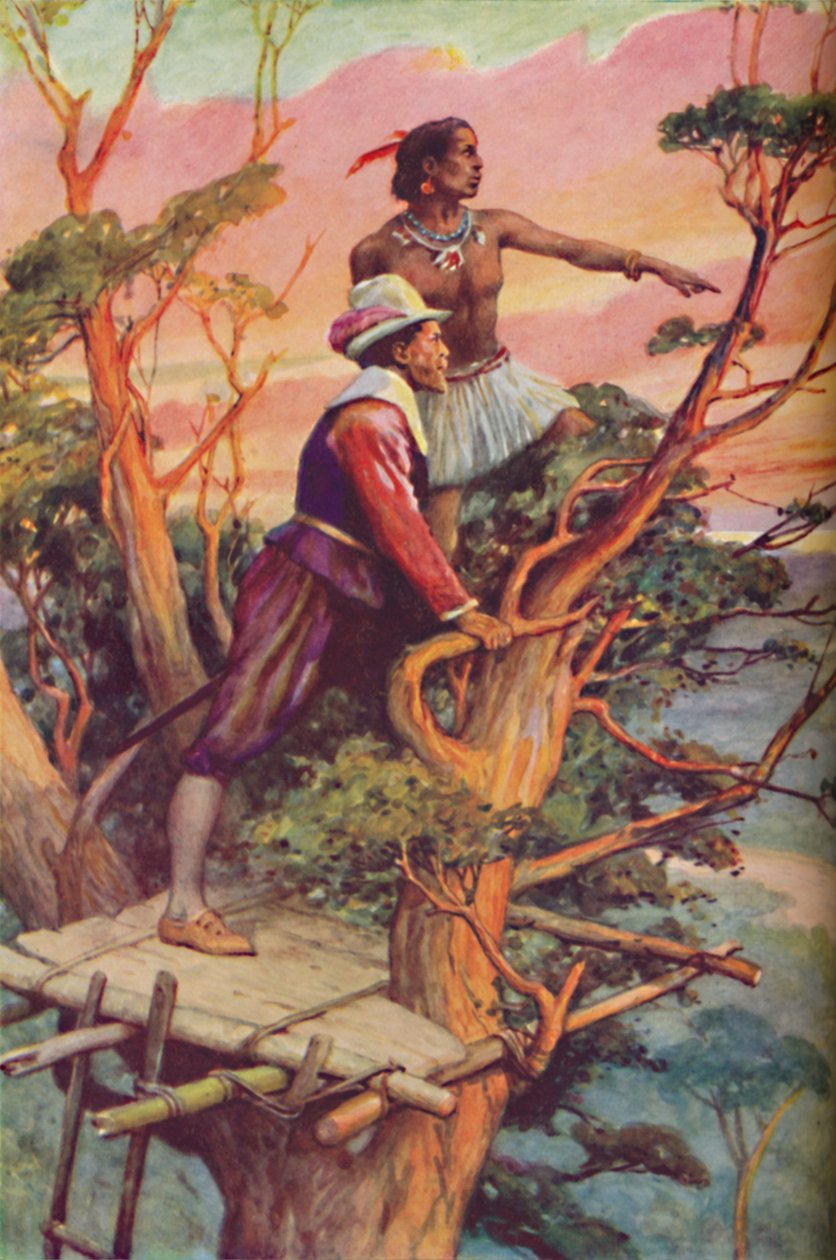 Sir Francis Drake - První Angličan, který viděl Pacifik, c1925 od Arthur Percy Dixon