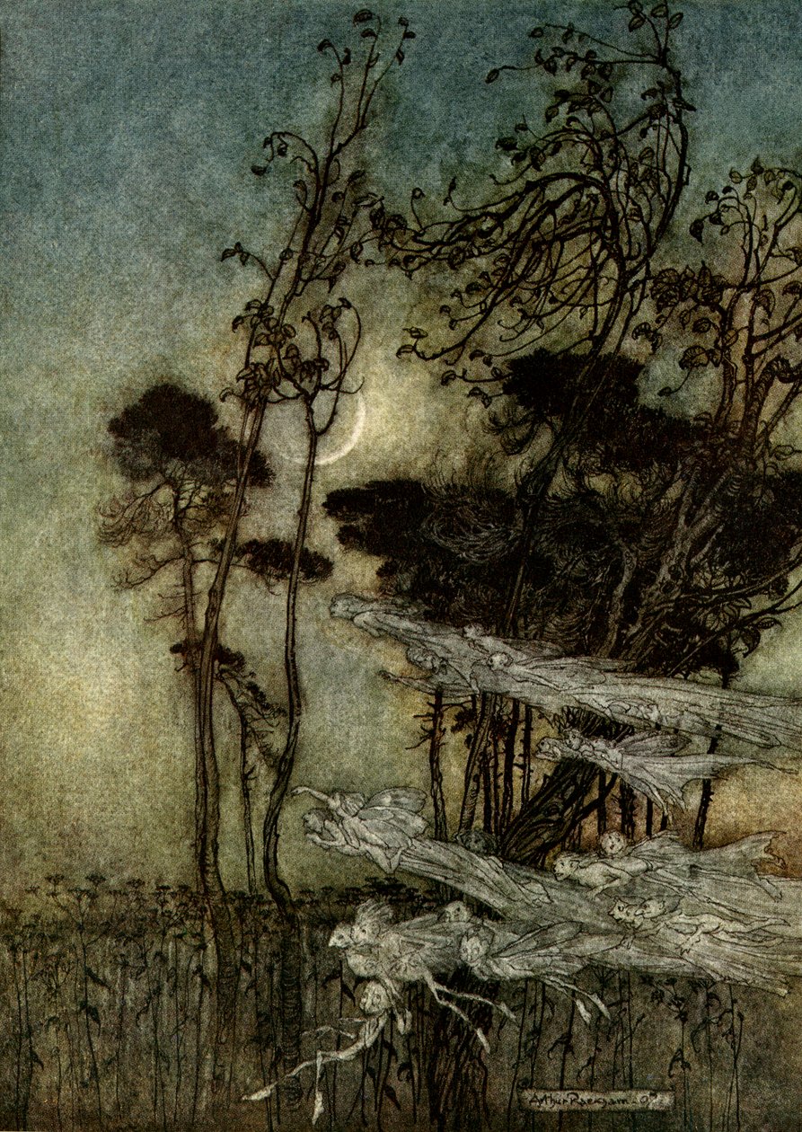 Sen noci svatojánské od Arthur Rackham
