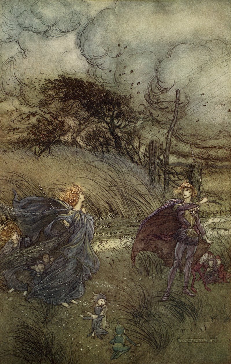Sen noci svatojánské od Arthur Rackham