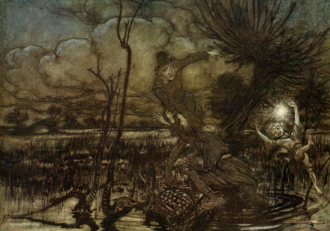 Sen noci svatojánské od Arthur Rackham