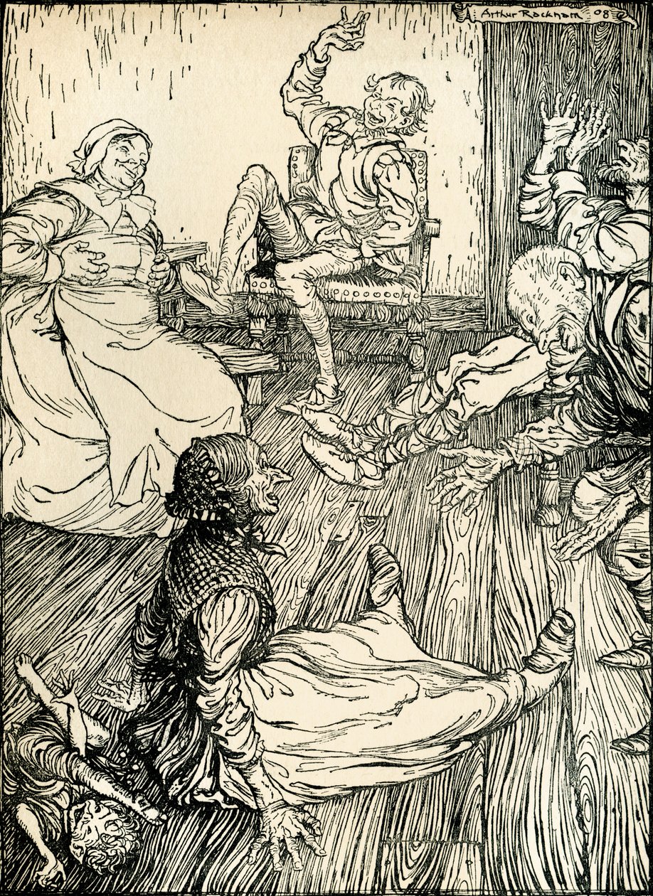 Sen noci svatojánské od Arthur Rackham