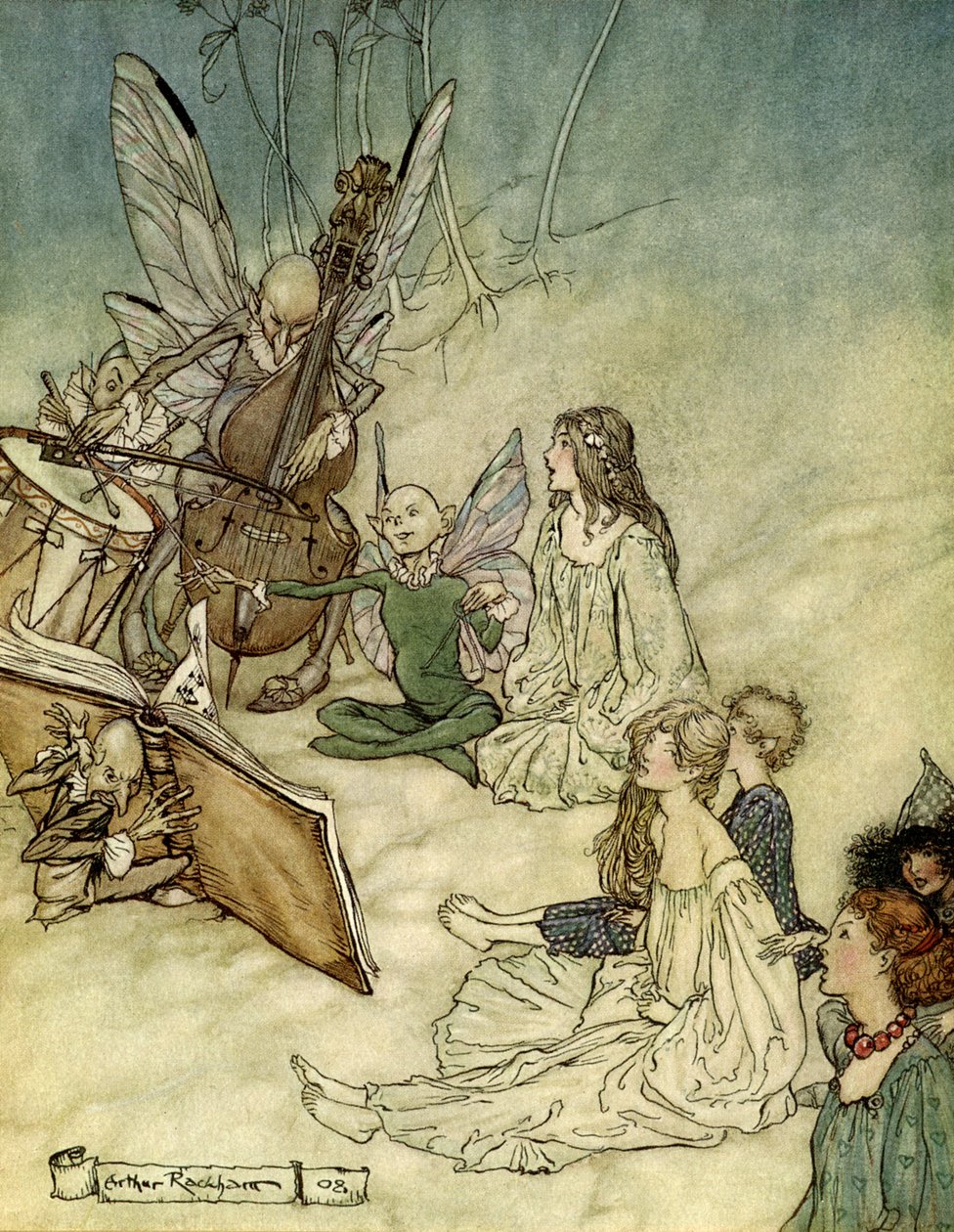 Sen noci svatojánské od Arthur Rackham