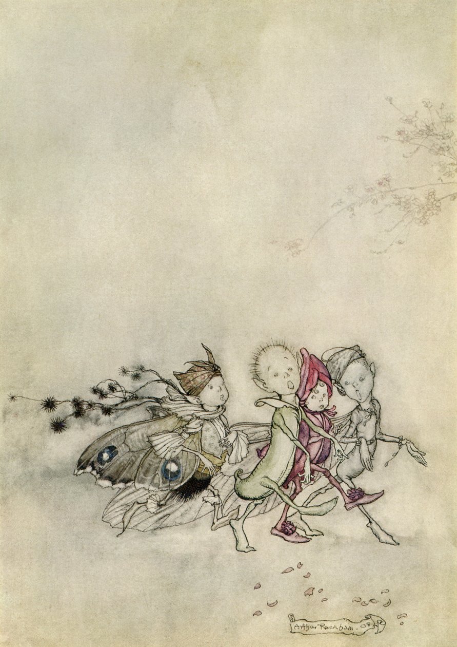 Sen noci svatojánské od Arthur Rackham