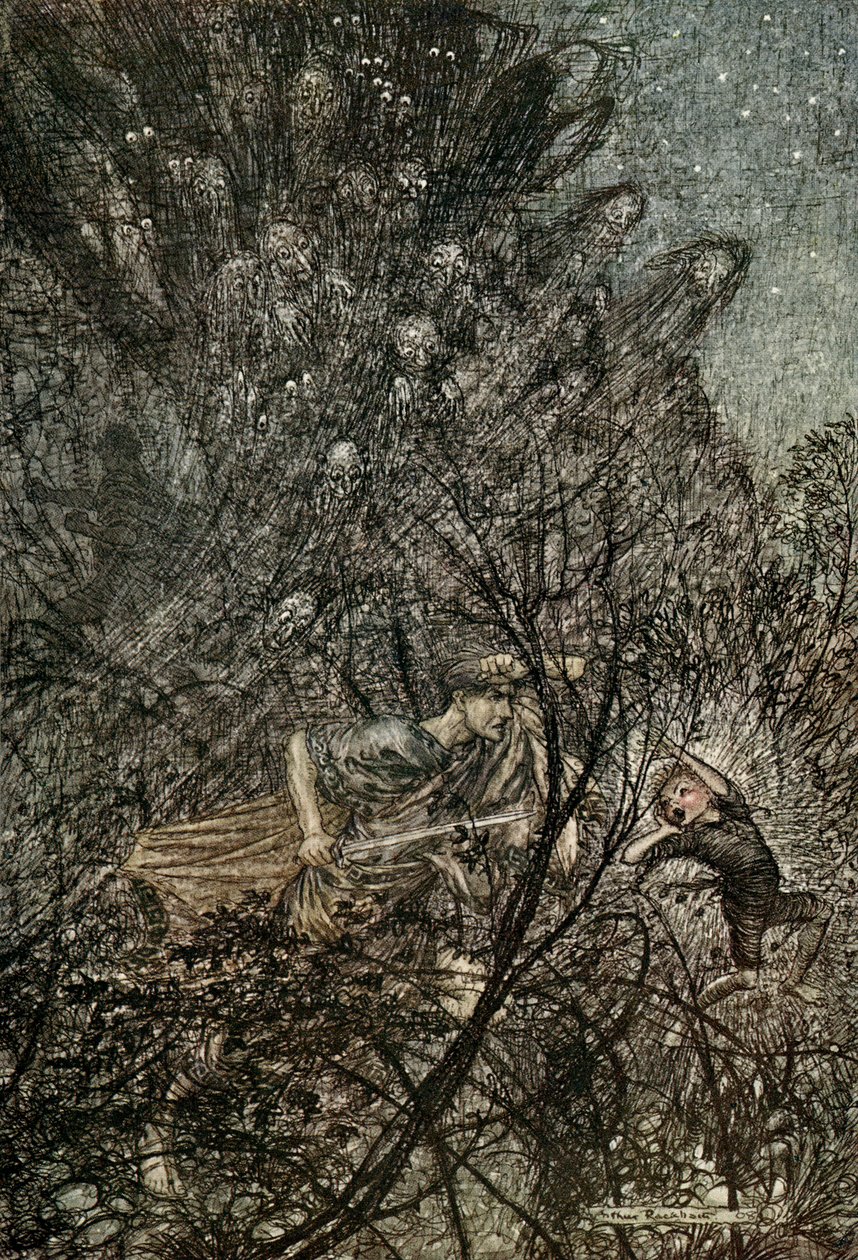Sen noci svatojánské od Arthur Rackham
