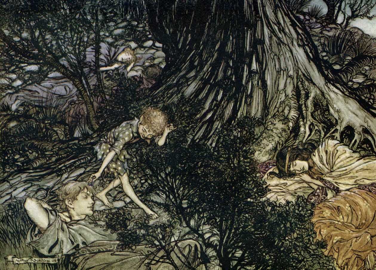Sen noci svatojánské od Arthur Rackham