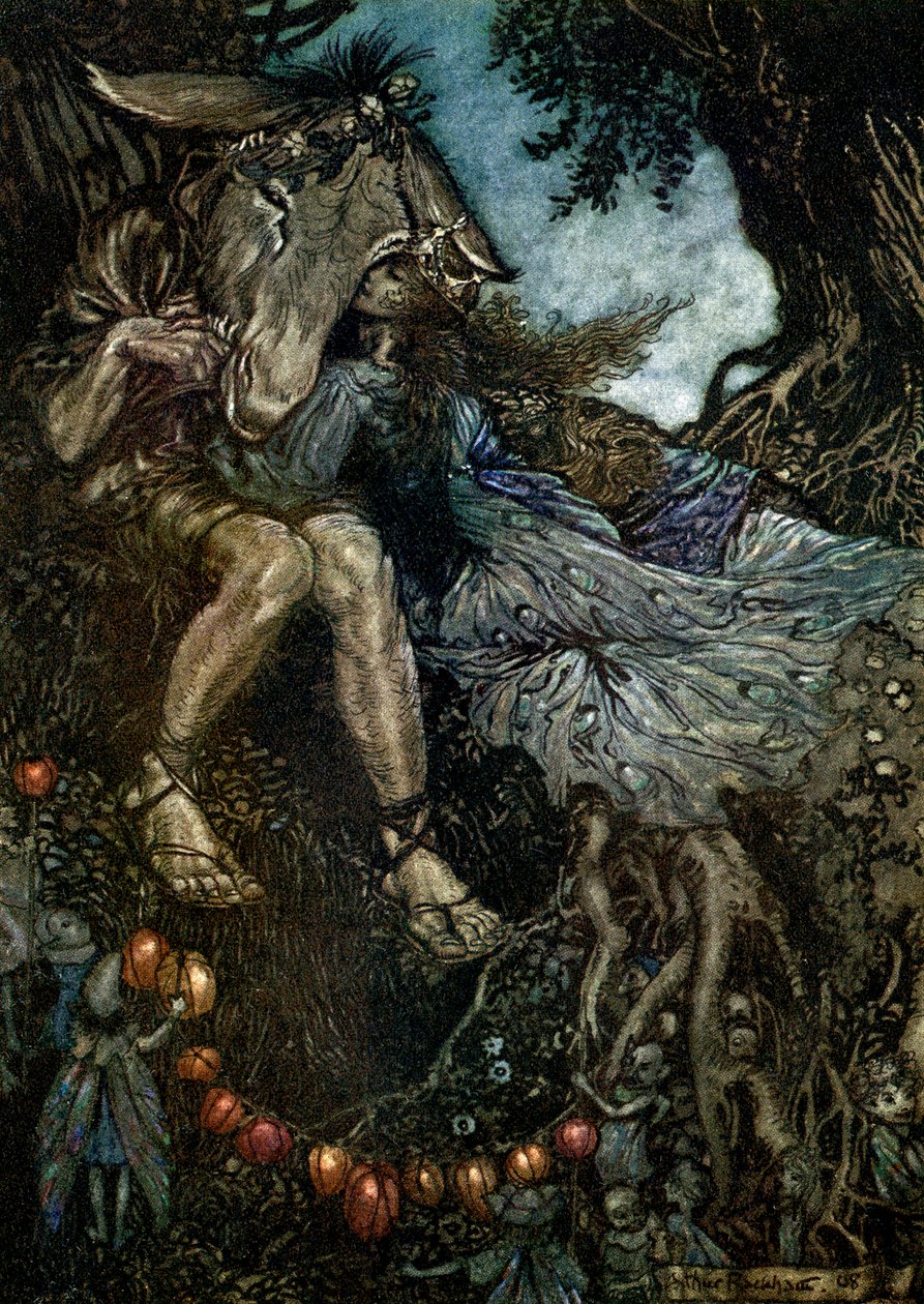 Sen noci svatojánské od Arthur Rackham