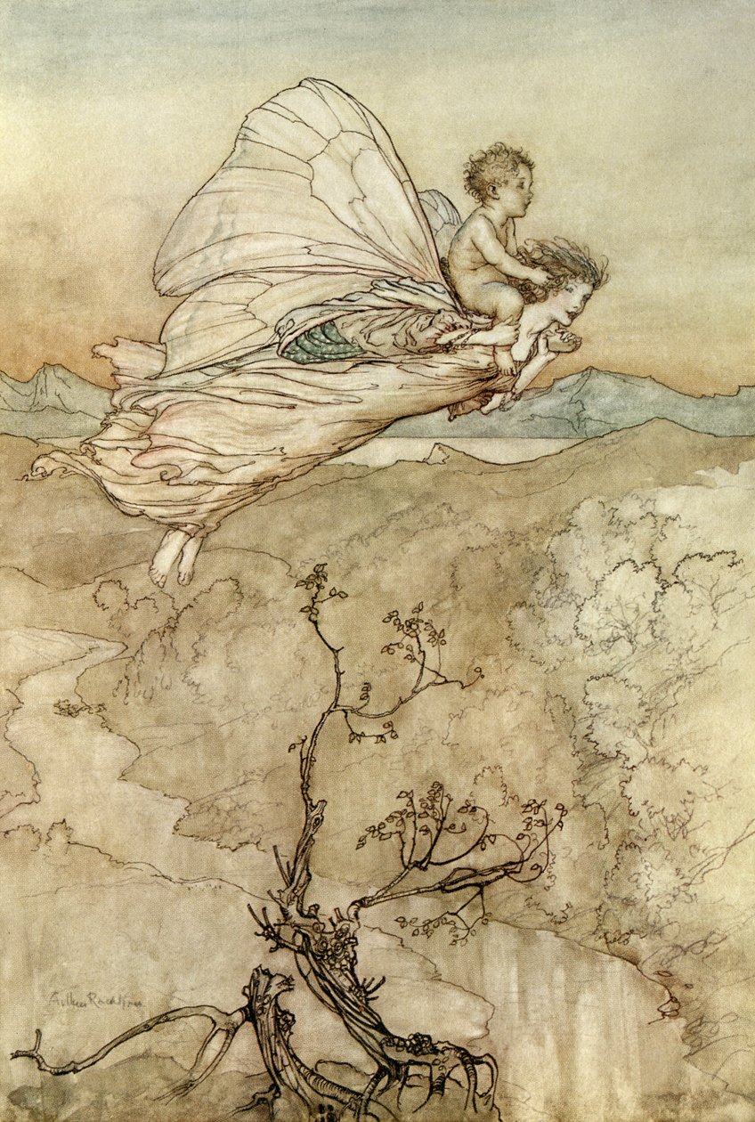 Sen noci svatojánské od Arthur Rackham