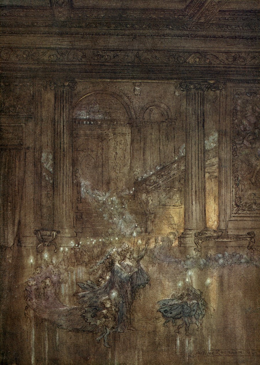 Sen noci svatojánské od Arthur Rackham