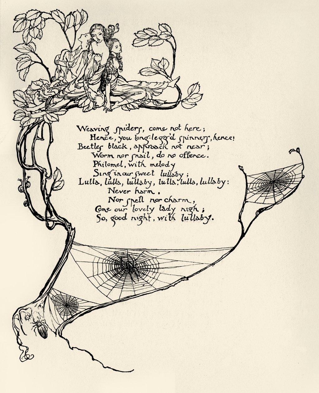 Sen noci svatojánské od Arthur Rackham