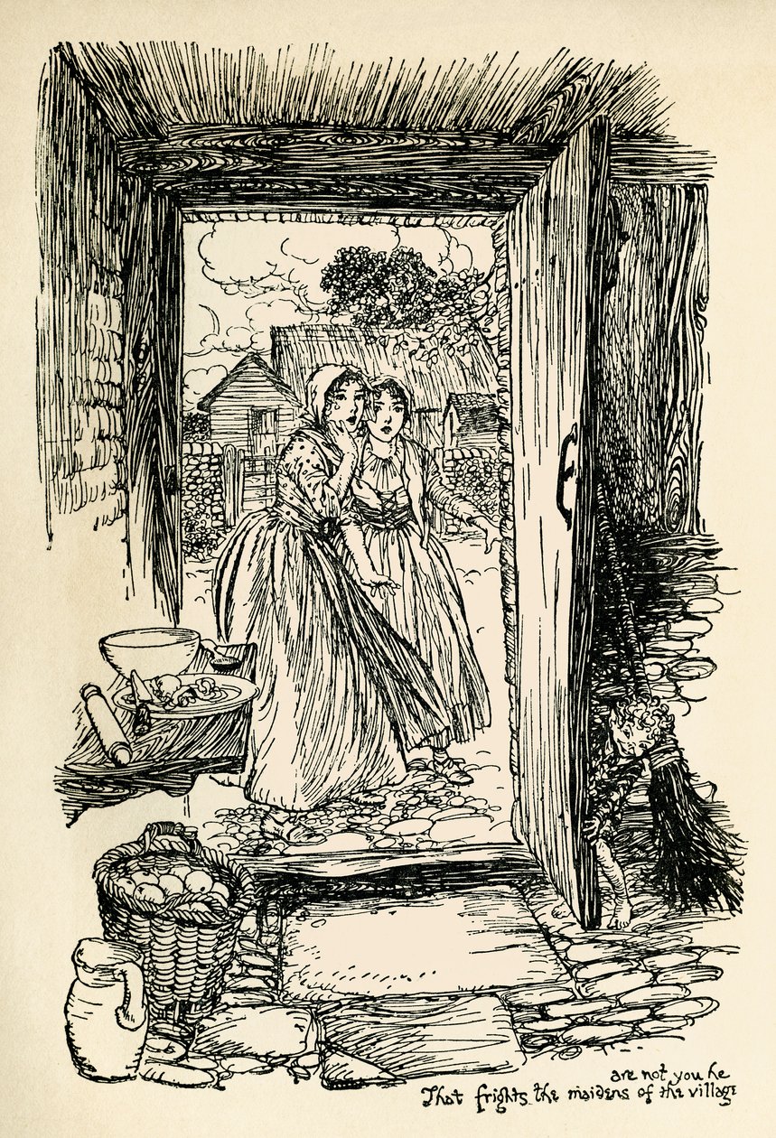 Sen noci svatojánské od Arthur Rackham